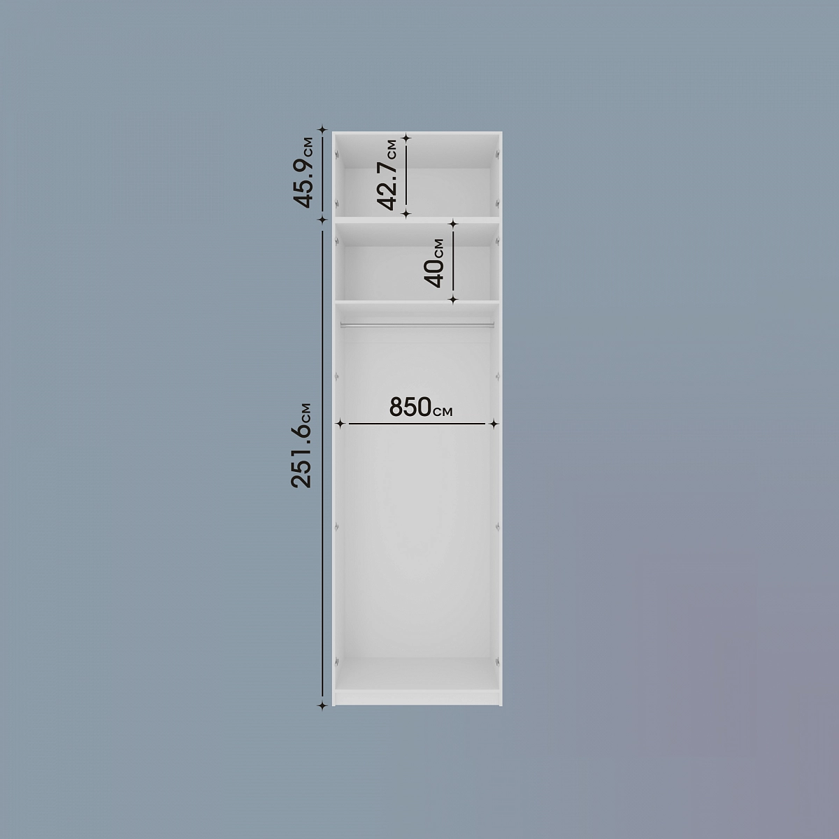 Шкаф двухдверный с антресолью и рифлеными фасадами "Мира", цвет Крем-брюле со скидкой